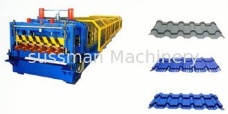 Galvanized Steel Roof Panel Double Layer Roll Forming Machine 12--15 m / Min
