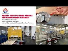 20-26 गेज KR18 KR24 स्टैंडिंग सीम पोर्टेबल रोल फोर्मिंग मशीन