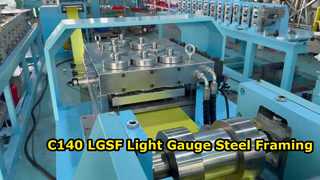 C140 LGSF लाइट गेज स्टील फ़्रेमिंग मशीन